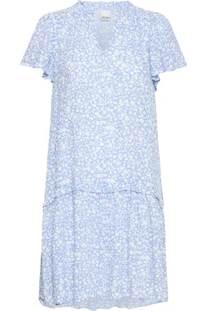 Ichi Damen, Kleider, Blau, LGröße: