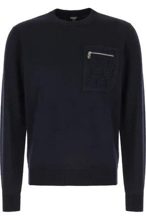 Fendi Herren, Sweatshirts & Hoodies, Blau, MGröße: