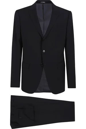 Emporio Armani Herren, Anzüge, Schwarzk, XLGröße: