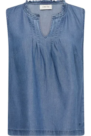 Cream Damen, Oberteile, Blau, MGröße: