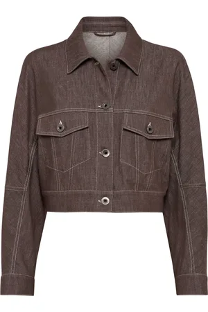 Brunello Cucinelli Damen, Jacken, Braun, MGröße: