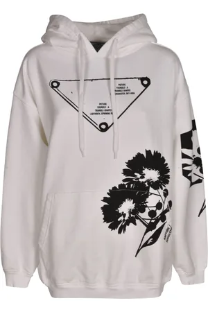 Prada Damen, Sweatshirts & Hoodies, Weiß, XSGröße: