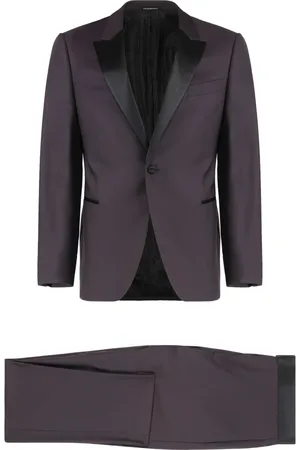 Emporio Armani Herren, Anzüge, Lila, XLGröße: