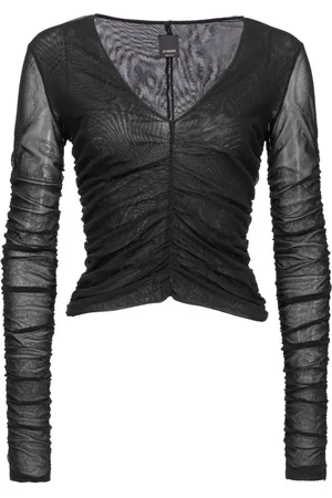 Pinko Damen, Oberteile, Schwarzk, LGröße:
