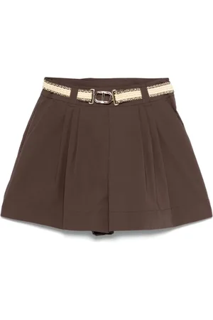 Twin-Set Damen, Shorts, Braun, 2XSGröße: