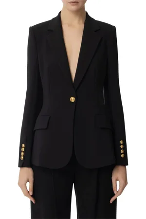 Elisabetta Franchi Damen, Jacken, Schwarzk, MGröße: