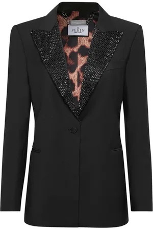 Philipp Plein Damen, Jacken, Schwarzk, MGröße: