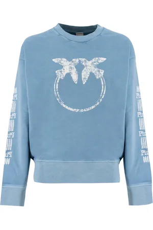 Pinko Damen, Sweatshirts & Hoodies, Blau, LGröße: