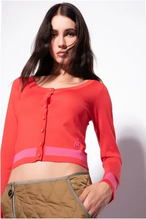 Pinko Damen, Strickwaren, Rot, LGröße: