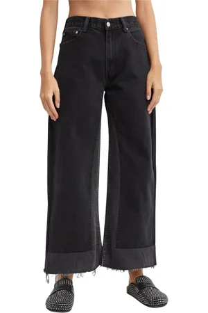 B SIDES Damen, Jeans, Schwarzk, W27Größe: