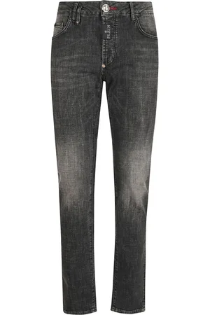 Philipp Plein Herren, Jeans, Grau, W33Größe: