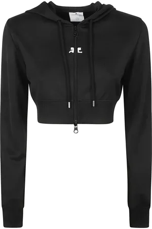 Courrèges Damen, Sweatshirts & Hoodies, Schwarzk, SGröße: