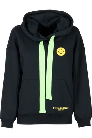 Serafini Damen, Sweatshirts & Hoodies, Schwarzk, LGröße: