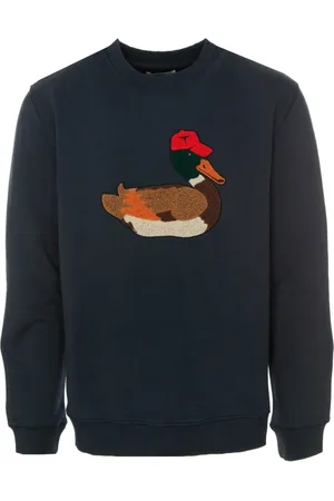 Edmmond Studios Herren, Sweatshirts & Hoodies, Blau, LGröße: