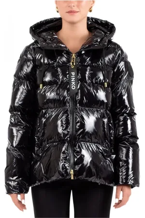 Pinko Damen, Jacken, Schwarzk, MGröße: