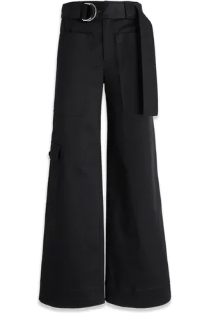 Proenza Schouler Damen, Hosen, Schwarzk, SGröße: