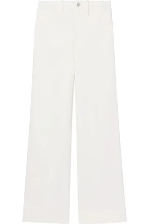 Proenza Schouler Damen, Hosen, Weiß, MGröße: