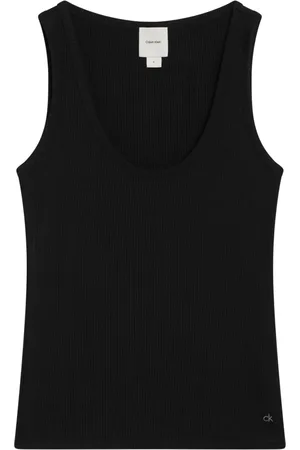Calvin Klein Damen, Oberteile, Schwarzk, LGröße: