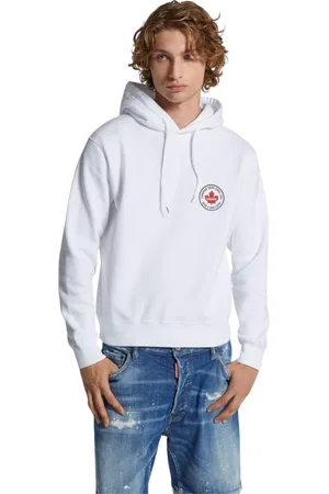 Dsquared2 Herren, Sweatshirts & Hoodies, Weiß, LGröße: