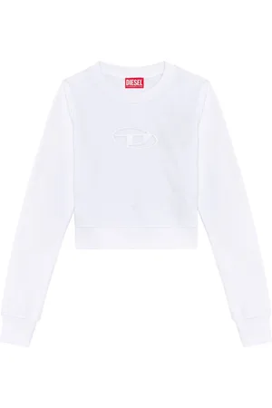 Diesel Damen, Sweatshirts & Hoodies, Weiß, MGröße: