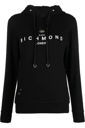 John Richmond Damen, Sweatshirts & Hoodies, Schwarzk, XSGröße: