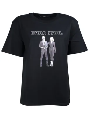 Karl Lagerfeld Damen, Oberteile, Schwarzk, 2XSGröße: