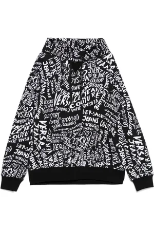 VERSACE Herren, Sweatshirts & Hoodies, Schwarzk, MGröße:
