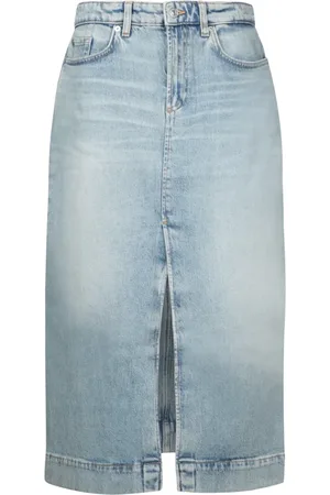 7 for all Mankind Damen, Röcke, Blau, W29Größe: