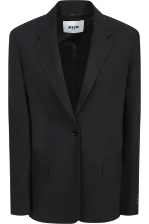 Msgm Damen, Jacken, Schwarzk, XSGröße: