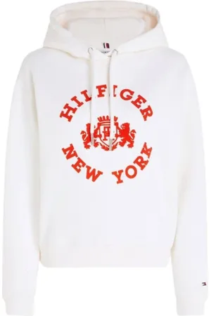 Tommy Hilfiger Damen, Sweatshirts & Hoodies, Weiß, LGröße: