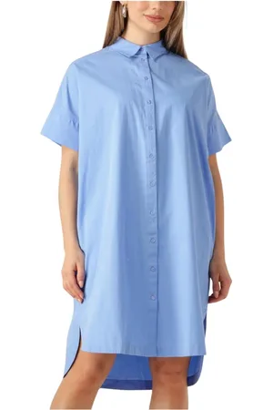 SELECTED Damen, Kleider, Blau, MGröße: