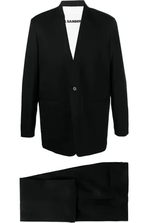 Jil Sander Herren, Anzüge, Schwarzk, LGröße: