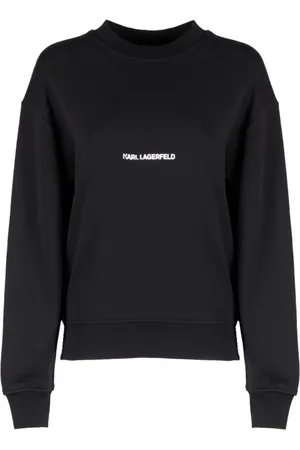 Karl Lagerfeld Damen, Sweatshirts & Hoodies, Schwarzk, LGröße: