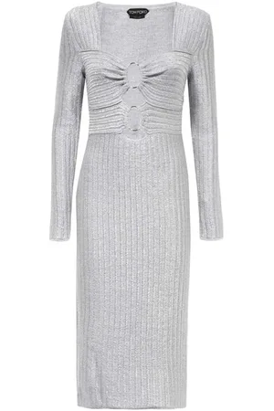 Tom Ford Damen, Kleider, Grau, MGröße: