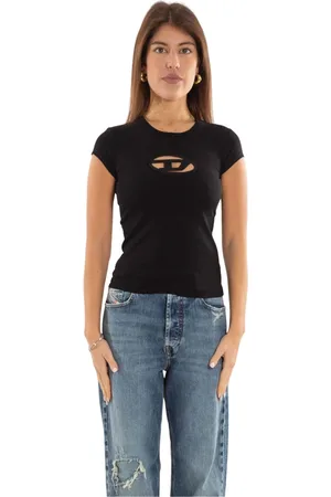 Diesel Damen, Oberteile, Schwarzk, MGröße: