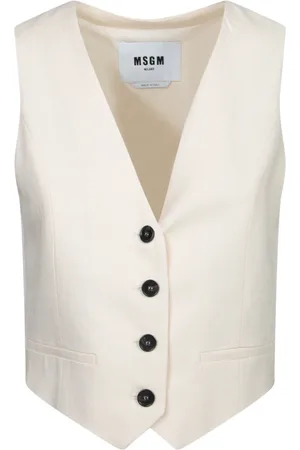 Msgm Damen, Jacken, Weiß, SGröße:
