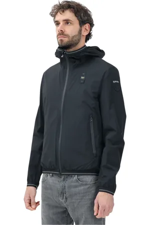 Blauer Herren, Jacken, Schwarzk, LGröße:
