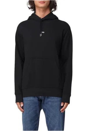 HUGO BOSS Herren, Sweatshirts & Hoodies, Schwarzk, SGröße: