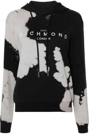 John Richmond Damen, Sweatshirts & Hoodies, Schwarzk, MGröße: