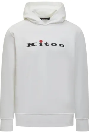 Kiton Herren, Sweatshirts & Hoodies, Weiß, LGröße: