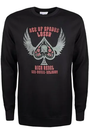 John Richmond Herren, Sweatshirts & Hoodies, Schwarzk, MGröße: