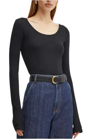HUGO BOSS Damen, Oberteile, Schwarzk, LGröße: