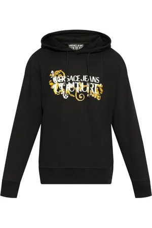 VERSACE Herren, Sweatshirts & Hoodies, Schwarzk, LGröße: