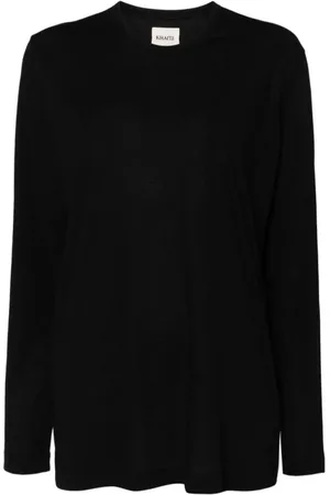 Khaite Damen, Oberteile, Schwarzk, LGröße: