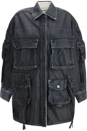 The Attico Damen, Jacken, Schwarzk, 2XSGröße: