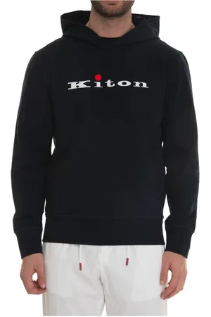 Kiton Herren, Sweatshirts & Hoodies, Blau, LGröße: