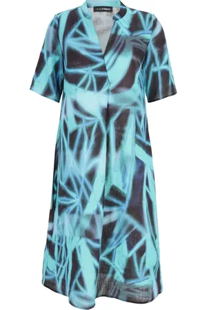 DORIS S Damen, Kleider, Blau, 3XLGröße: