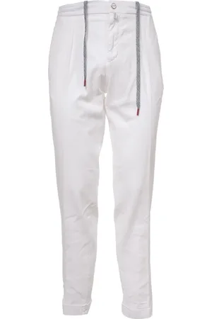 Kiton Herren, Hosen, Weiß, W34Größe: