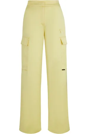 HUGO BOSS Damen, Hosen, Gelb, LGröße: