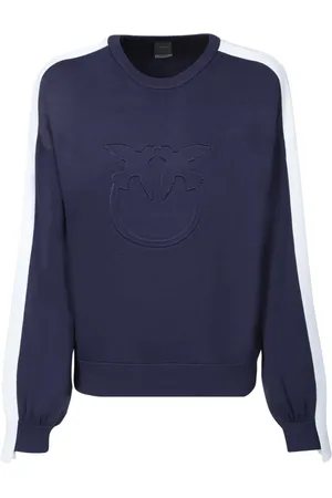 Pinko Damen, Sweatshirts & Hoodies, Blau, MGröße: